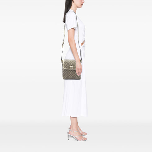 Flap Messenger GG Coated Canvas Small