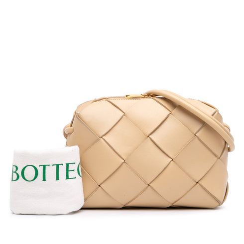 Cassette Camera Crossbody Bag Maxi Intrecciato Leather Small