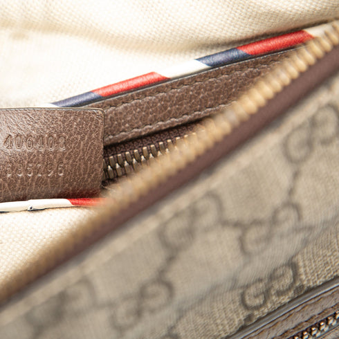 Courrier Zip Messenger GG Coated Canvas with Applique Medium