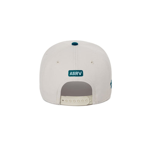 New Era® 9Forty® A-Frame Hat - Stone/Pacific Green Two Tone