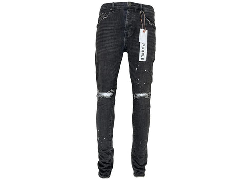 Purple Brand Black Over Spray Core Jeans Black