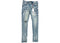 Purple Brand Light Indigo Paint Blowout Jean Light Blue