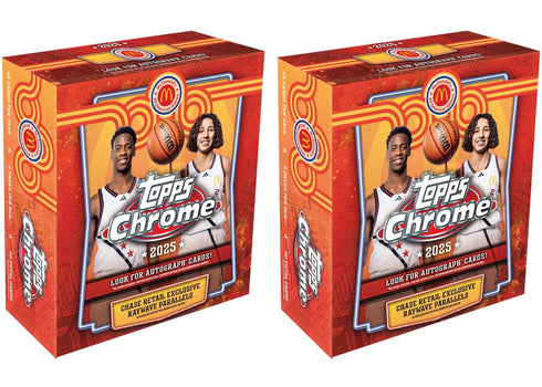 2025 Topps Chrome McDonald's All-American Basketball Mega Box 2x Lot