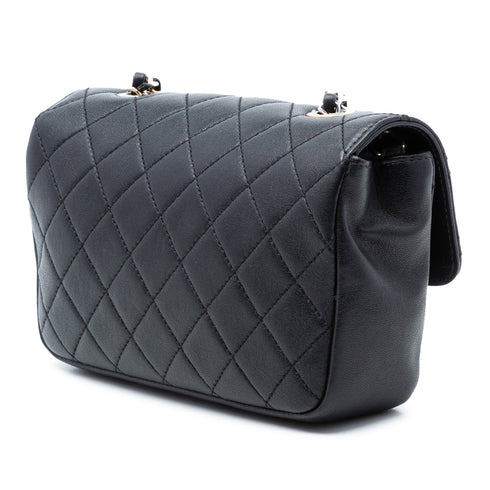 Vintage CC Chain Flap Bag Quilted Lambskin Mini