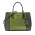 Bicolor Double Zip Lux Tote Saffiano Leather Medium