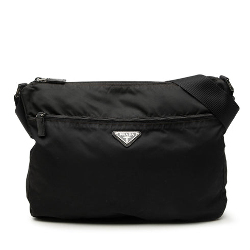 Front Pocket Messenger Bag Tessuto Medium