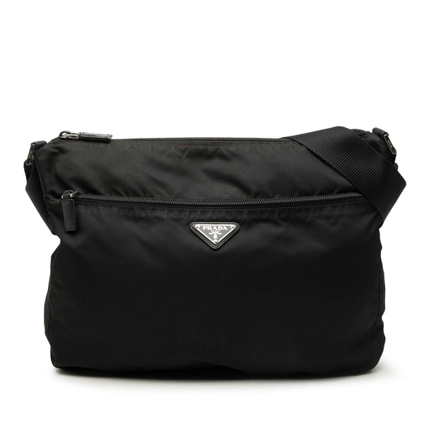 Front Pocket Messenger Bag Tessuto Medium