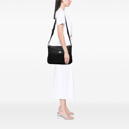Front Pocket Messenger Bag Tessuto Medium
