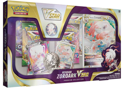 Pokémon TCG Sword & Shield Hisuian Zoroark VSTAR Premium Collection Box