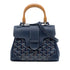 Saigon Top Handle Bag Coated Canvas with Leather Mini