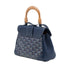 Saigon Top Handle Bag Coated Canvas with Leather Mini