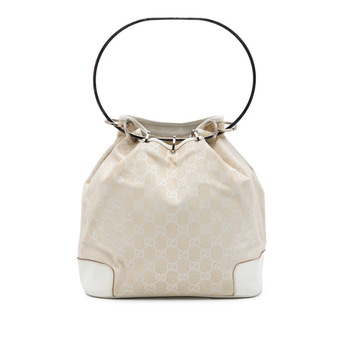 Diana Bamboo Shoulder Bag GG Canvas Medium