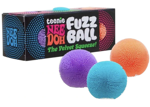 NeeDoh Tennie Fuzz Ball 3-Pack Squishy Fidget Toy