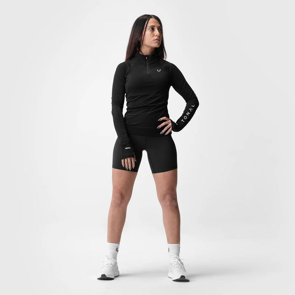 ASRV x Tonal Women's Performance Quarter Zip - Black