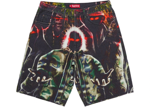 Supreme Shadows Baggy Denim Short Multicolor