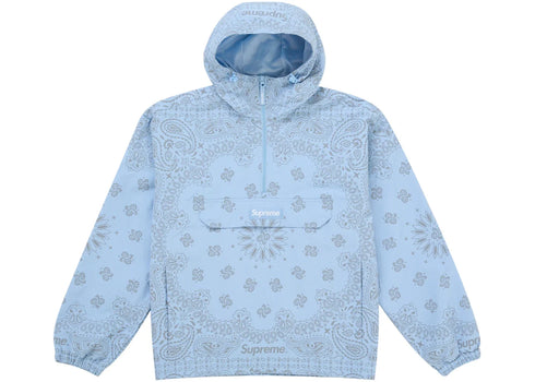 Supreme Reflective Bandana Anorak Light Blue