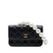 Pearl Strap CC Wallet on Chain Quilted Calfskin