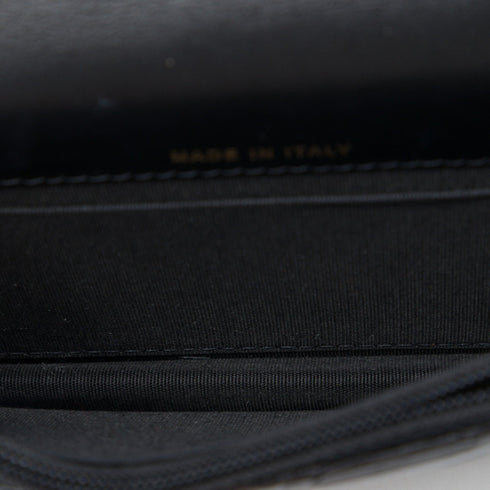 Pearl Strap CC Wallet on Chain Quilted Calfskin