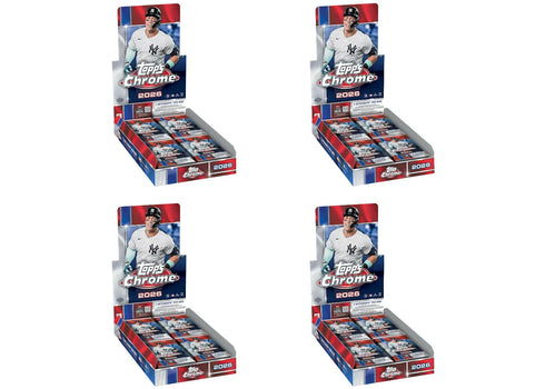 2026 Topps Chrome Baseball Hobby Box 4x Lot
