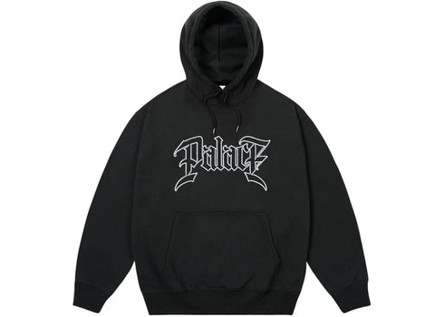 Palace Le Script Hoodie Black