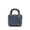 Lady Dior Bag Cannage Quilt Satin with Crystal Charms Mini