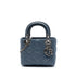 Lady Dior Bag Cannage Quilt Satin with Crystal Charms Mini