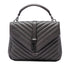 Classic Monogram College Bag Matelasse Chevron Leather Medium