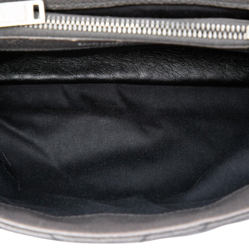 Classic Monogram College Bag Matelasse Chevron Leather Medium