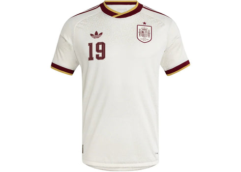 adidas Spain 26 Away Authentic Yamal Jersey Off White