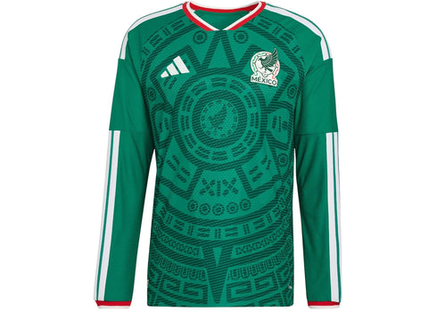 adidas Mexico 2026 Home Authentic Long Sleeve Jersey Bold Green