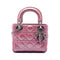 Lady Dior Chain Bag Cannage Quilt Iridescent Leather Mini