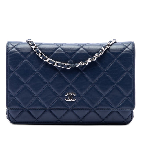 Wallet on Chain Quilted Lambskin