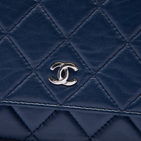 Wallet on Chain Quilted Lambskin