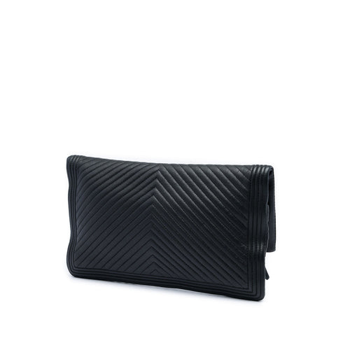 Boy Beauty CC Clutch Chevron Leather