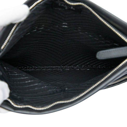 Boy Beauty CC Clutch Chevron Leather