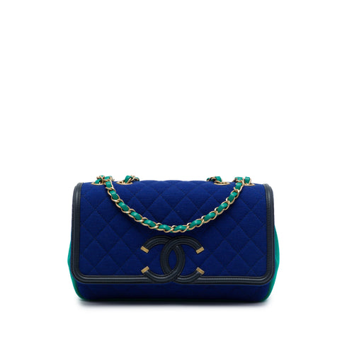Filigree Flap Bag Quilted Jersey Medium