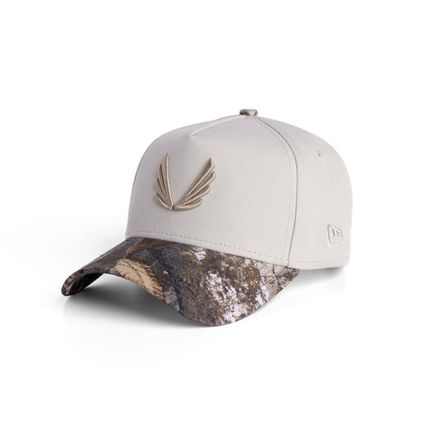 New Era® 9Forty® A-Frame Hat - Stone/Realtree® Camo Two Tone