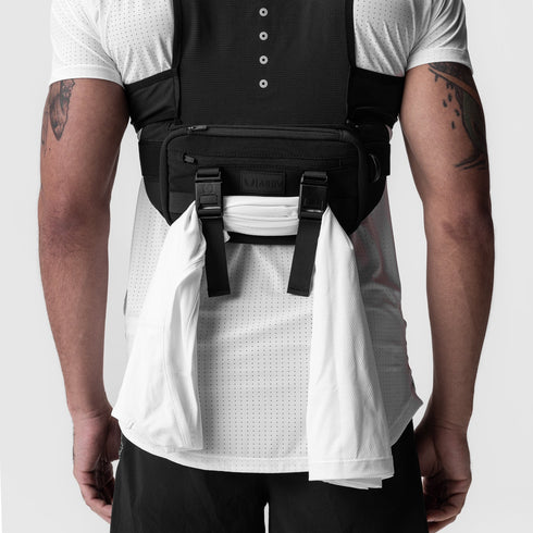 0899. 2-in-1 Packable Run Vest - Black