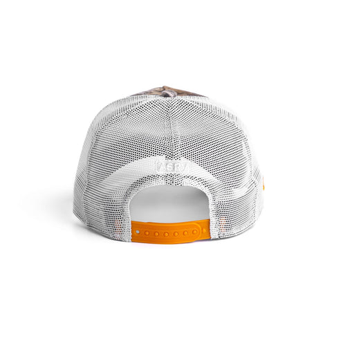 New Era® 9Forty® A-Frame Trucker Hat - Realtree®/White "Blade TD"