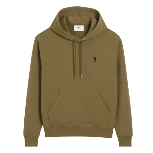 Hoodie Vert Ami De Coeur Noir en Coton