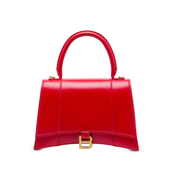 Hourglass Top Handle Bag Leather Medium