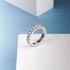 925 Sterling Silver Moissanite Eternity Ring