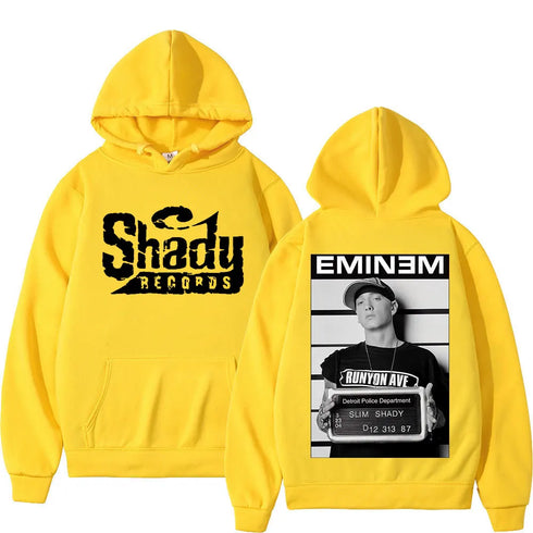 Eminem Double Sided Shady Records Graphic Hoodies