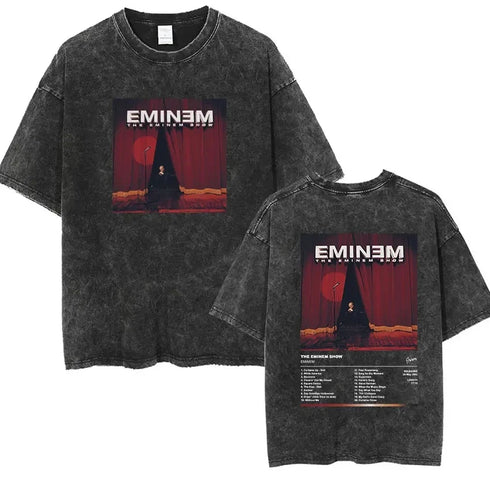 Rapper Eminem Vintage Washed Graphic T-Shirt