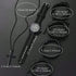 VVS Vanta Noir 6-Piece Men's Accessory Set – Leather Bracelet, Mechanical Watch & Cross Pendant Necklace Bundle