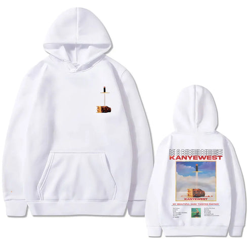 Kanye West 90s "Late My Beautiful Dark" Graphic Hoodies