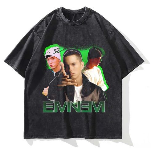 Eminem Vintage Washed Loose Graphic T-Shirt