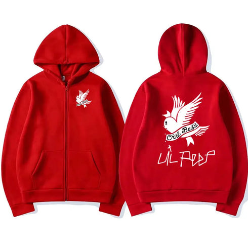 Lil Peep Iconic Zip-up Graphic Hoodie