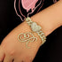 Cursive Letter Pendant Cuban Chain and FREE Bracelet