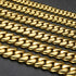 Miami Cuban Link Chain – 18K Gold Plated, 10mm to 22mm
